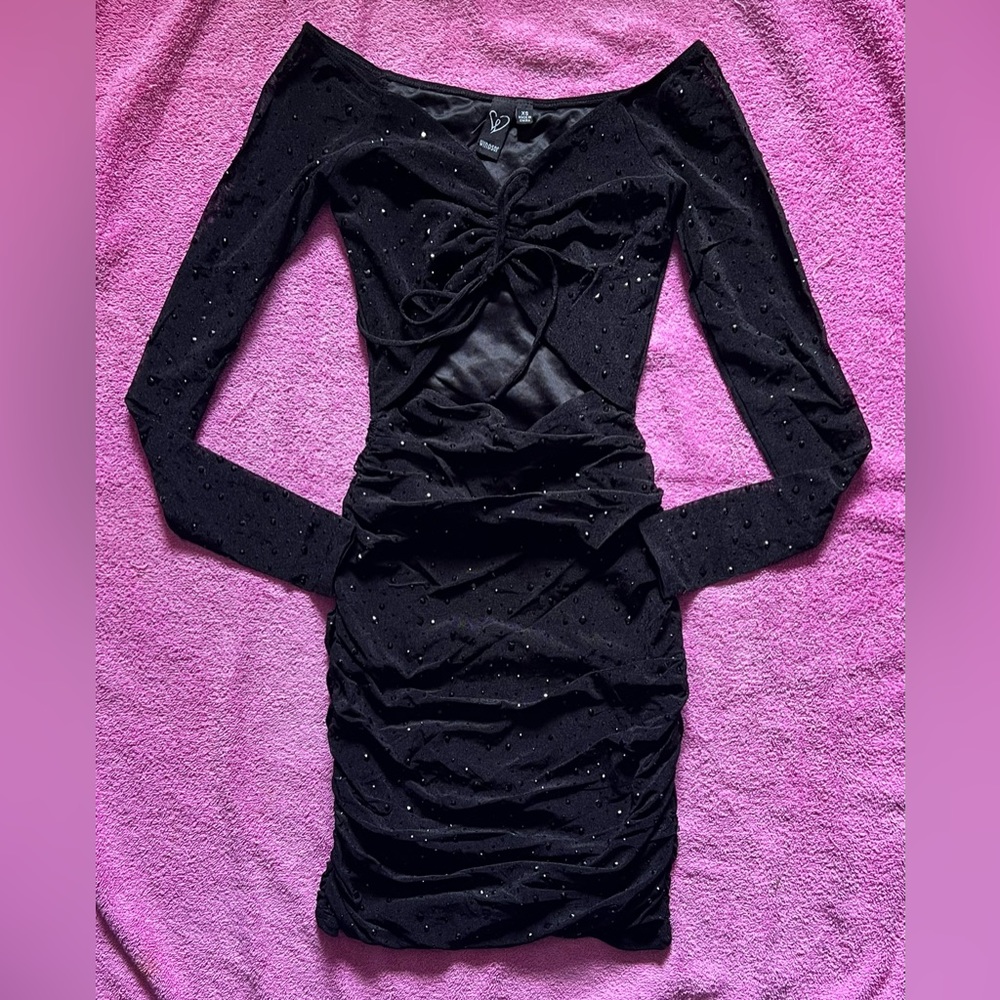 Windsor Black Studded Bodycon Dress